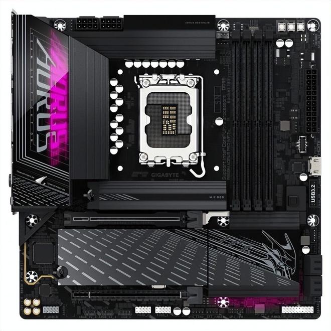 WiFi7+USB4中端板玩出旗舰范儿开元棋牌技嘉B860M电竞雕：全快拆+(图7)